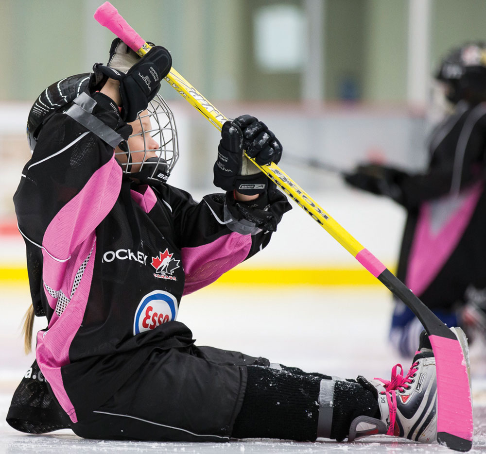 Young child in a Youth Hockey Camp